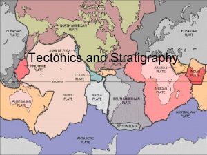 Tectonics and Stratigraphy 7 Major Plates African Plate