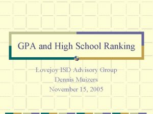 Lovejoy high school ranking