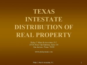 Intestate distribution texas