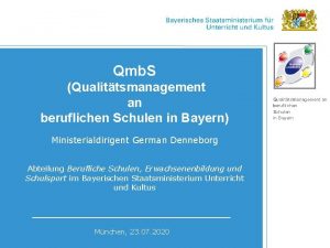 Qmb S Qualittsmanagement an beruflichen Schulen in Bayern