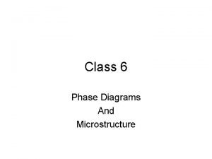 Class 6 Phase Diagrams And Microstructure Homeworks If