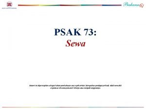 Psak 73 pajak