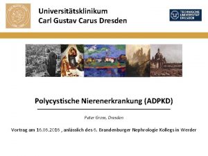 Universittsklinikum Carl Gustav Carus Dresden Polycystische Nierenerkrankung ADPKD