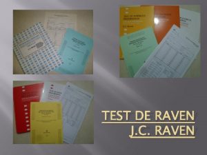 Test de raven para niños ficha tecnica