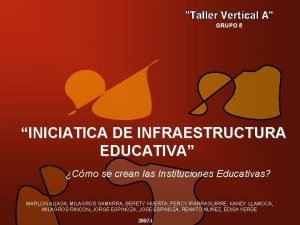 Tipos de instituciones educativas Tipos de instituciones educativas
