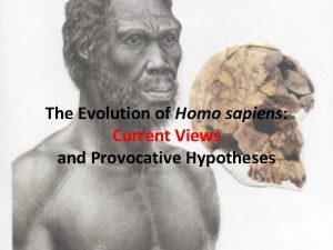 The Evolution of Homo sapiens Current Views and
