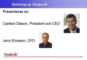 Carsten olsson Carsten olsson