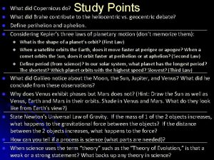 Copernican revolution summary