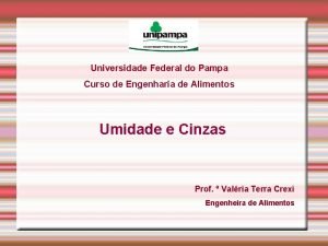 Universidade Federal do Pampa Curso de Engenharia de