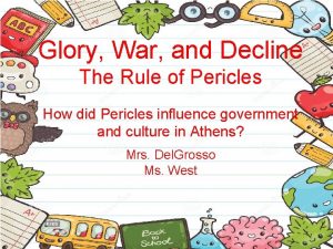 The rule of pericles