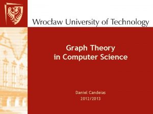 Graph theory in computer science