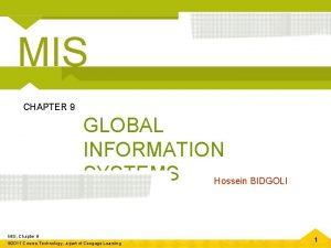 In a global information system (gis), high coordination: