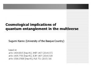 Cosmological implications of quantum entanglement in the multiverse