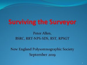 Peter allen surveyor