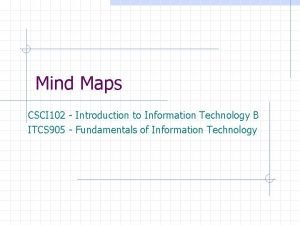 Information technology mind map