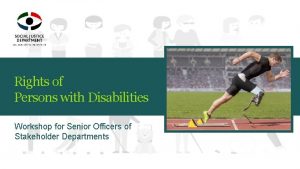 Rights of Persons with Disabilities Workshop for Senior
