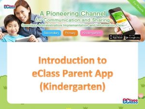 Eclass parent app