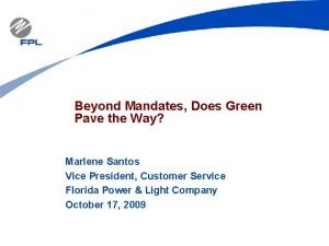 Beyond Mandates Does Green Pave the Way Marlene