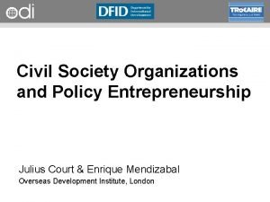 What is civil society organization