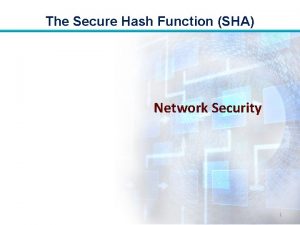 Sha in network security