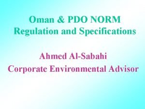 Pdo specifications