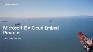 Isv cloud embed