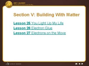 Lesson 27 electrons on the move answers