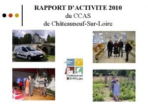 RAPPORT DACTIVITE 2010 du CCAS de ChteauneufSurLoire SOMMAIRE