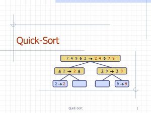 Is quick sort in place