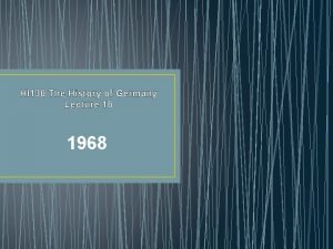 HI 136 The History of Germany Lecture 16