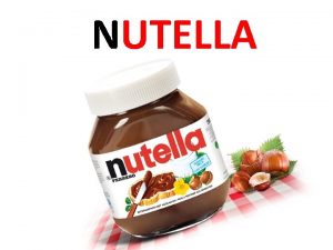 Marketing mix nutella