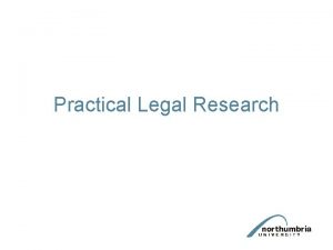 Practical legal research report example