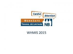 Whmis hazard categories 1-4 Whmis hazard categories 1-4