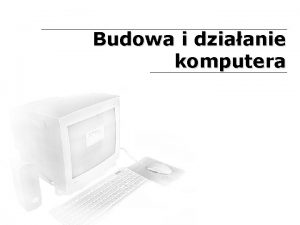 Budowa komputera schemat