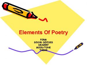 Elements of poetry imagery