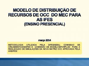 Modelo occ
