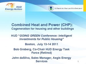 Combined Heat and Power CHP Cogeneration for housing