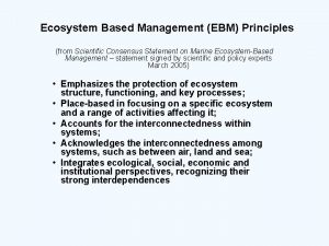 Ebm principles