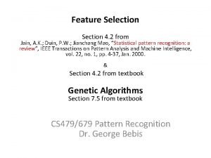 Sequential feature selection