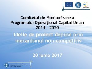 Comitetul de Monitorizare a Programului Operaional Capital Uman