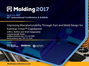 Improving Manufacturability Through Part and Mold Design for