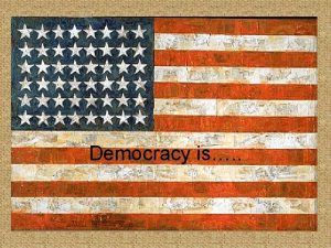 Democracy is Political Cartoon 1 Title democracy Artist