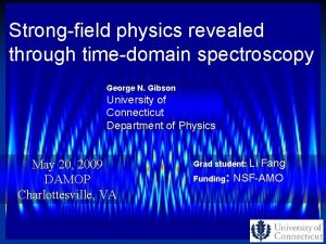 Strongfield physics revealed through timedomain spectroscopy George N
