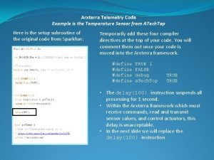 Block telemetry