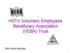 HSTA Voluntary Employees Beneficiary Association VEBA Trust VEBA