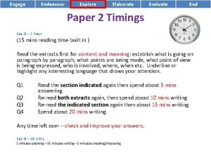 Engage Endeavour Explore Elaborate Evaluate End Paper 2