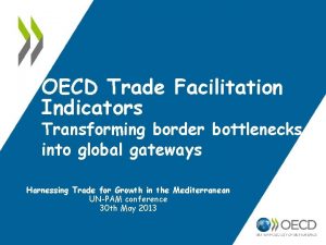 Oecd trade facilitation indicators