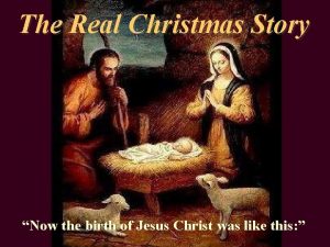 Real christmas story