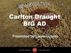 Carlton draught big ad