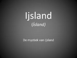 Ijsland